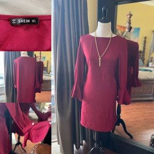 Beautiful SHEIN dress with pearl button accents